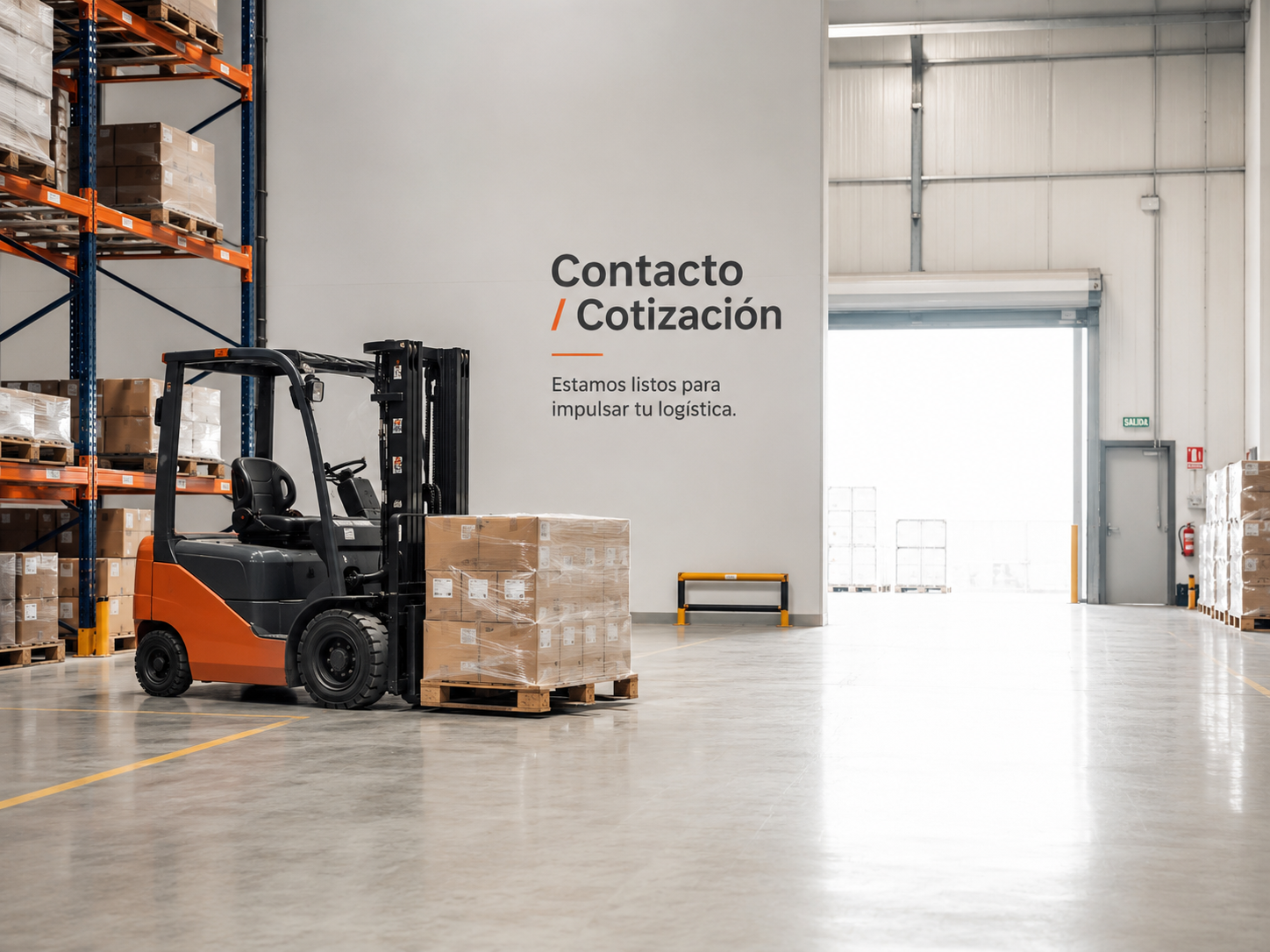Cotización de servicio de montacargas